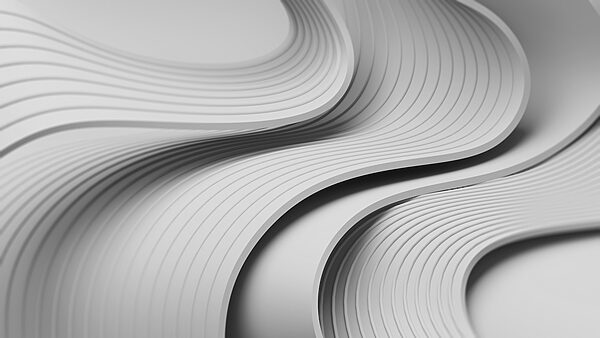 Linee curve bianche e grigie Linee curve bianche e grigie
