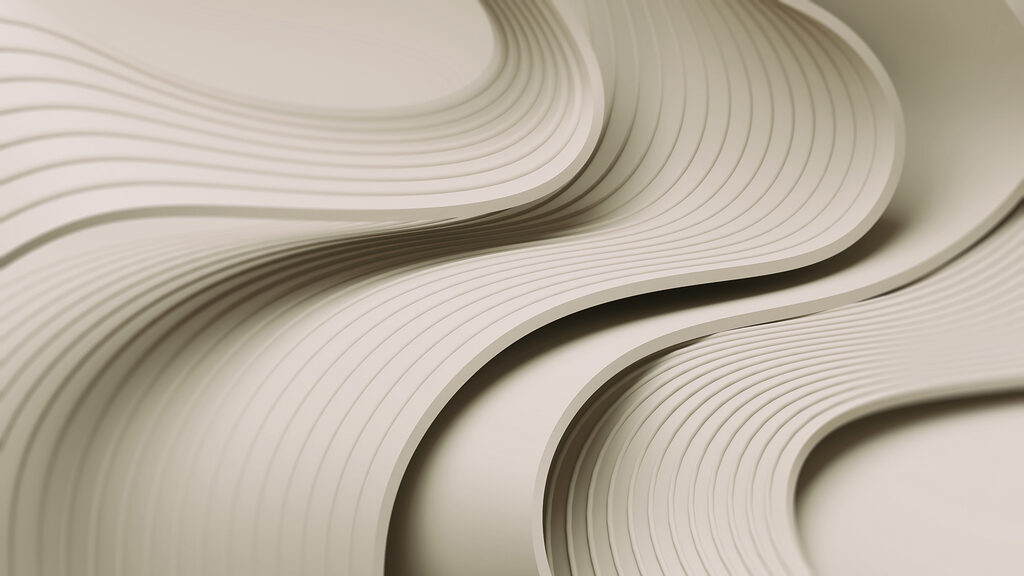Linee ondulate bianche e grigie Linee ondulate bianche e grigie