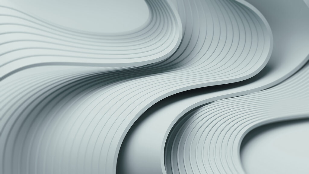 Linee ondulate bianche e grigie Linee ondulate bianche e grigie