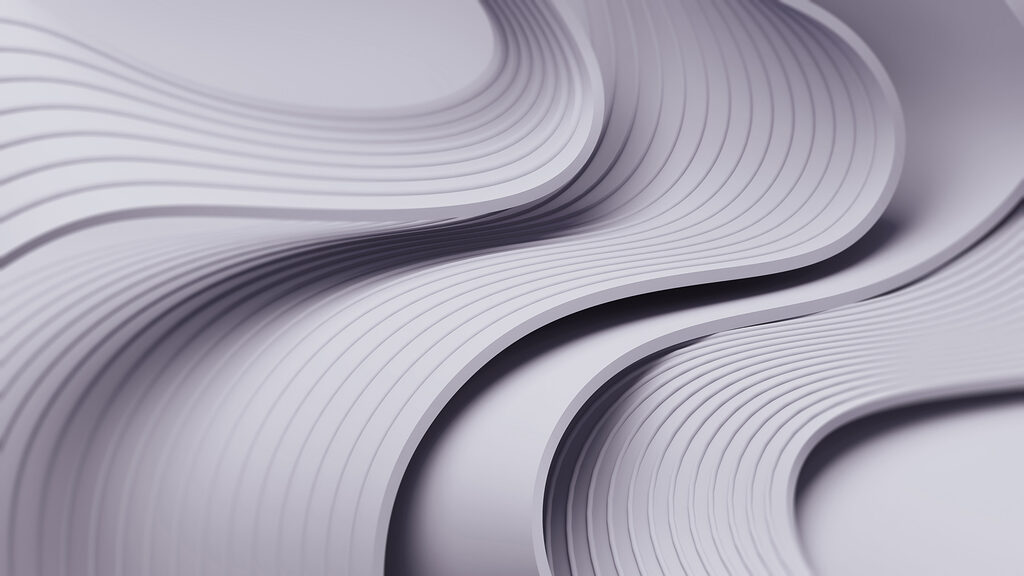 Linee ondulate bianche e grigie Linee ondulate bianche e grigie