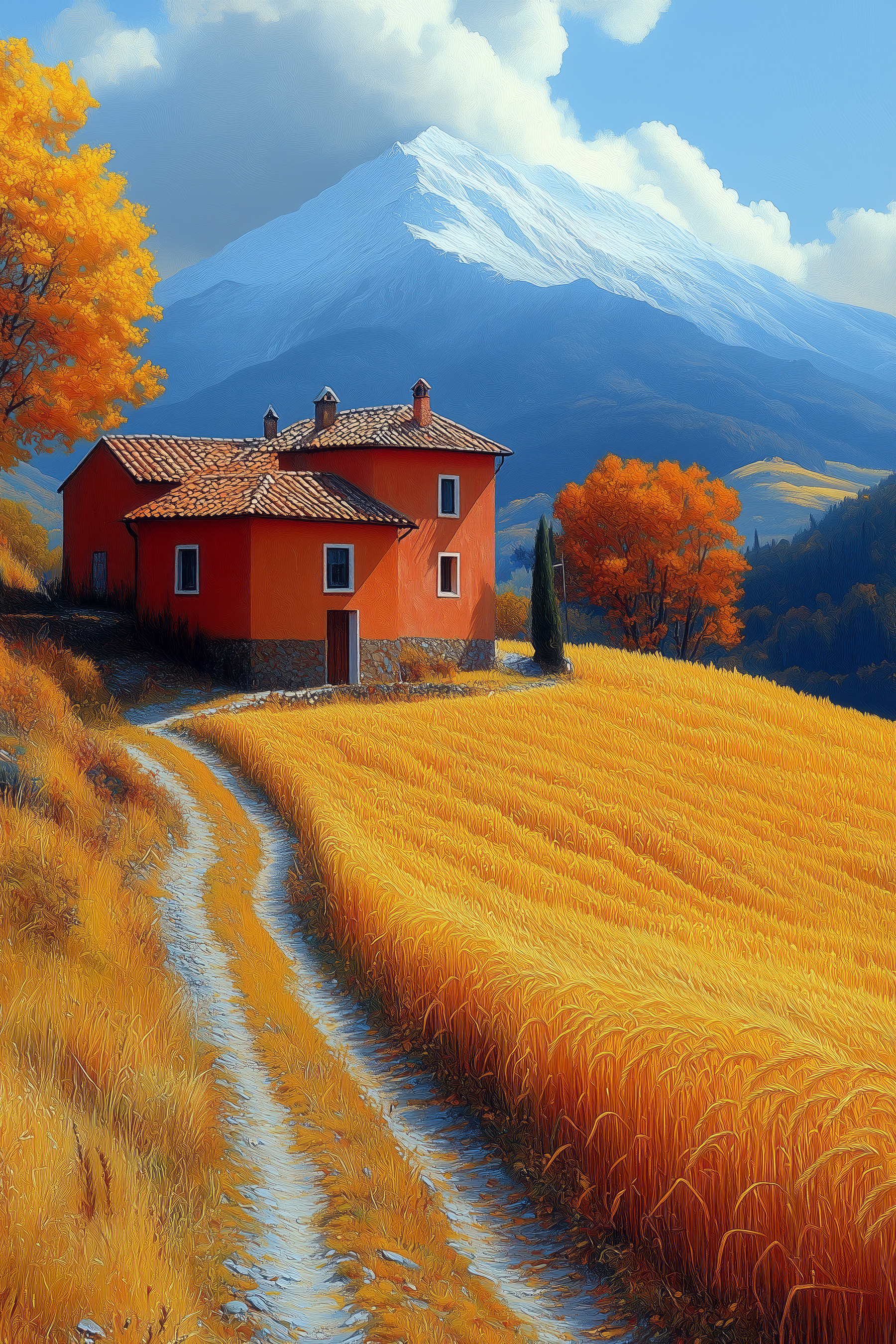 House in a field House in a field