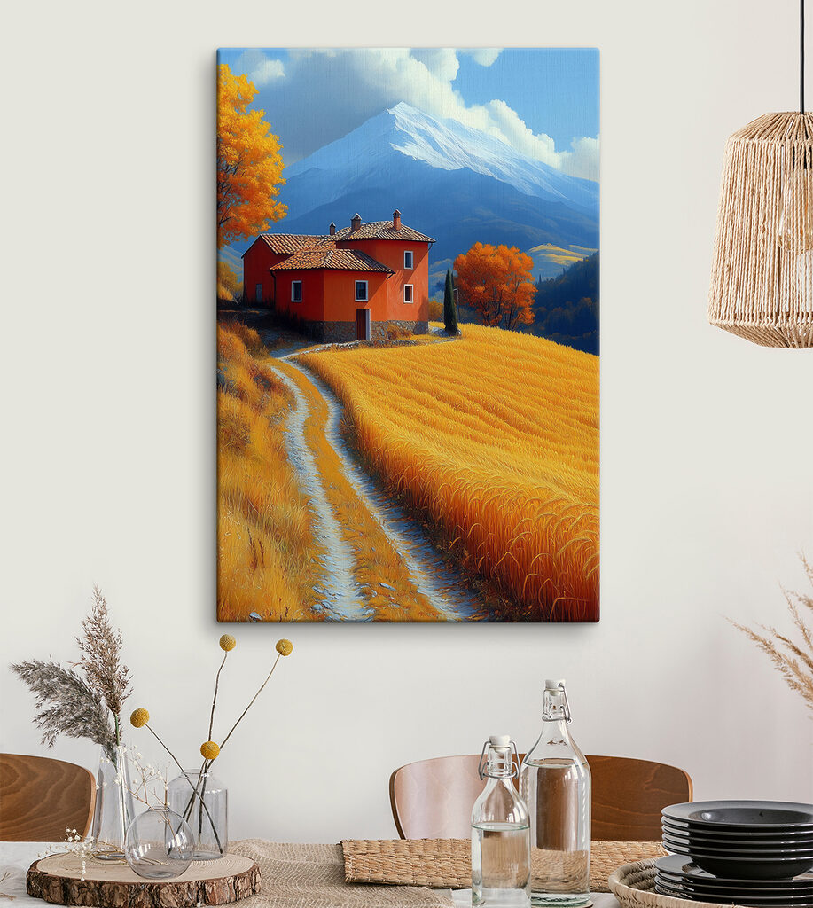 House in a field House in a field