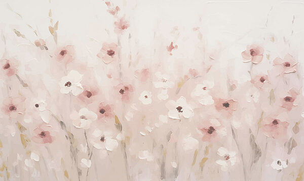 Pittura di fiori su sfondo bianco Pittura di fiori su sfondo bianco