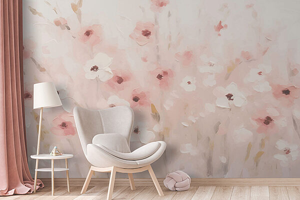 Pittura di fiori su sfondo bianco Pittura di fiori su sfondo bianco