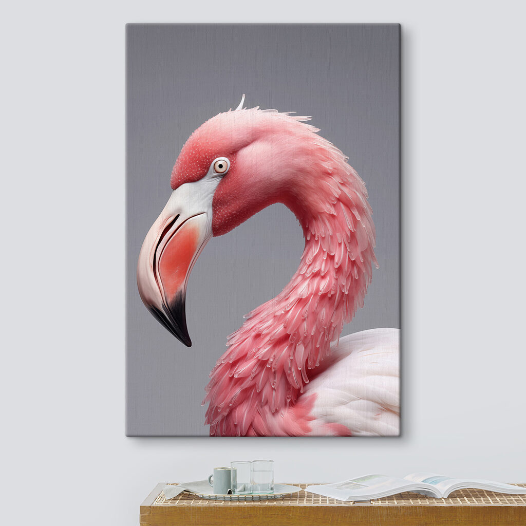 Close up of a pink flamingo Close up of a pink flamingo