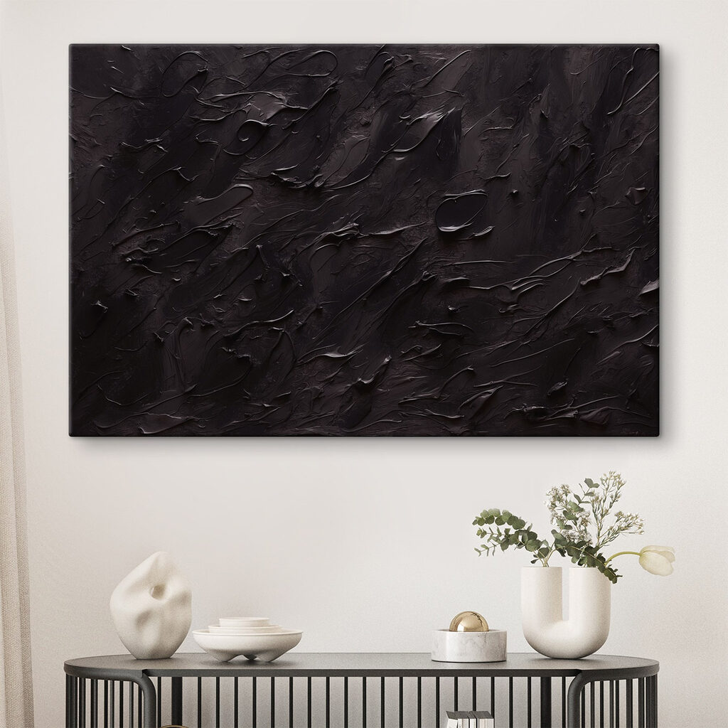 Black textured surface Black textured surface