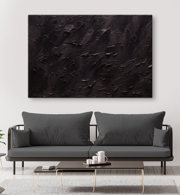 Black textured surface Black textured surface