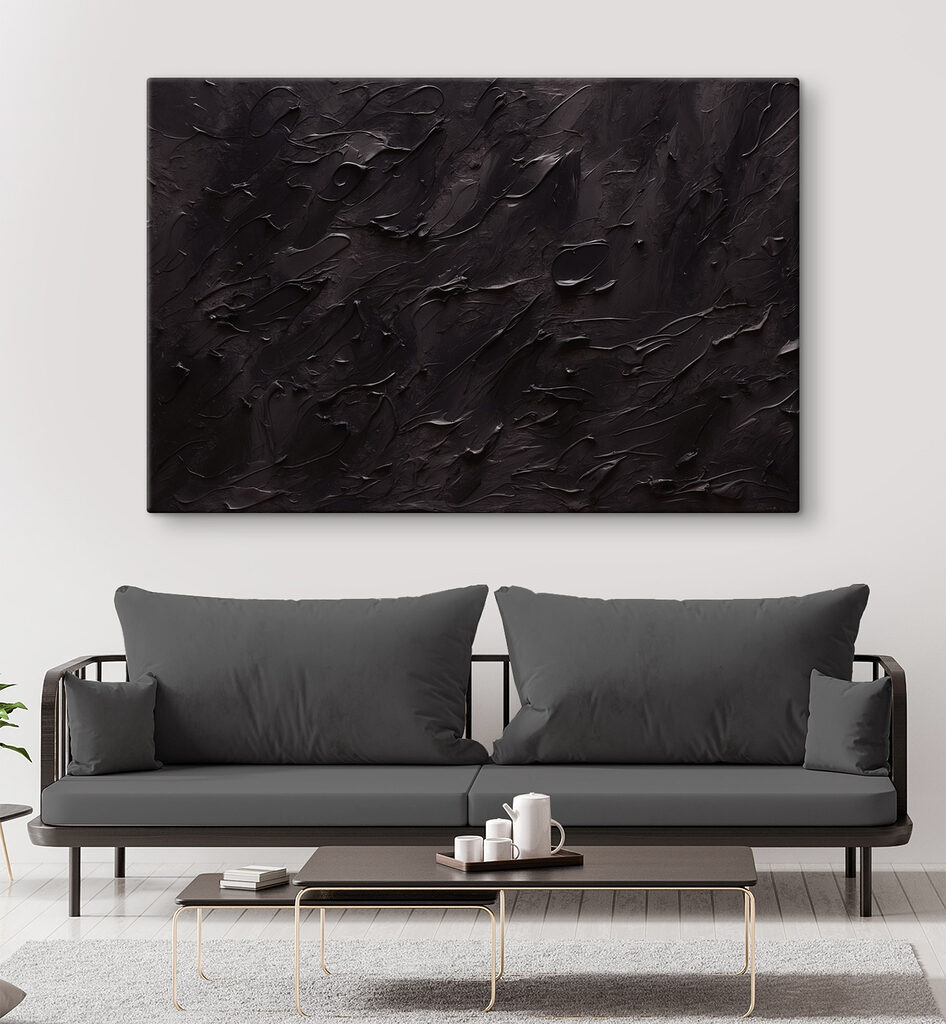Black textured surface Black textured surface