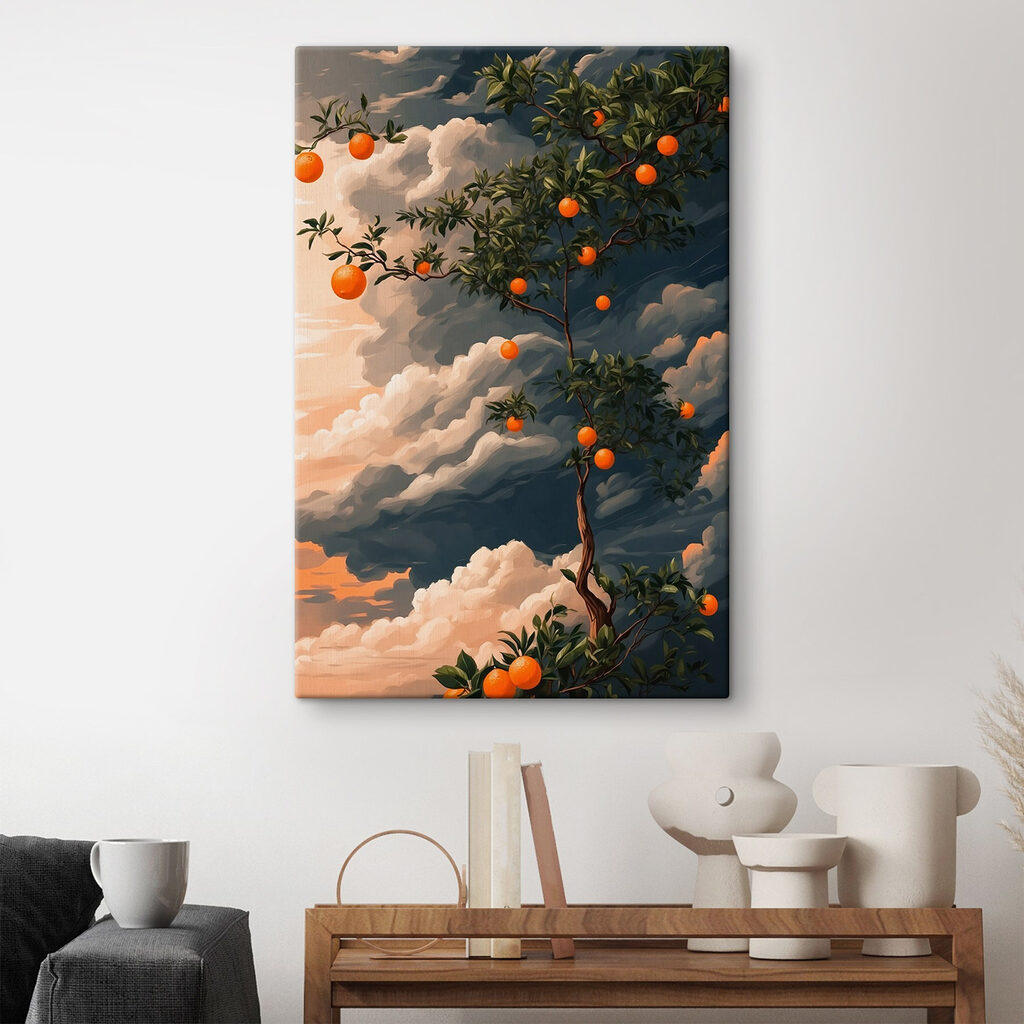 Tree with oranges on it Tree with oranges on it