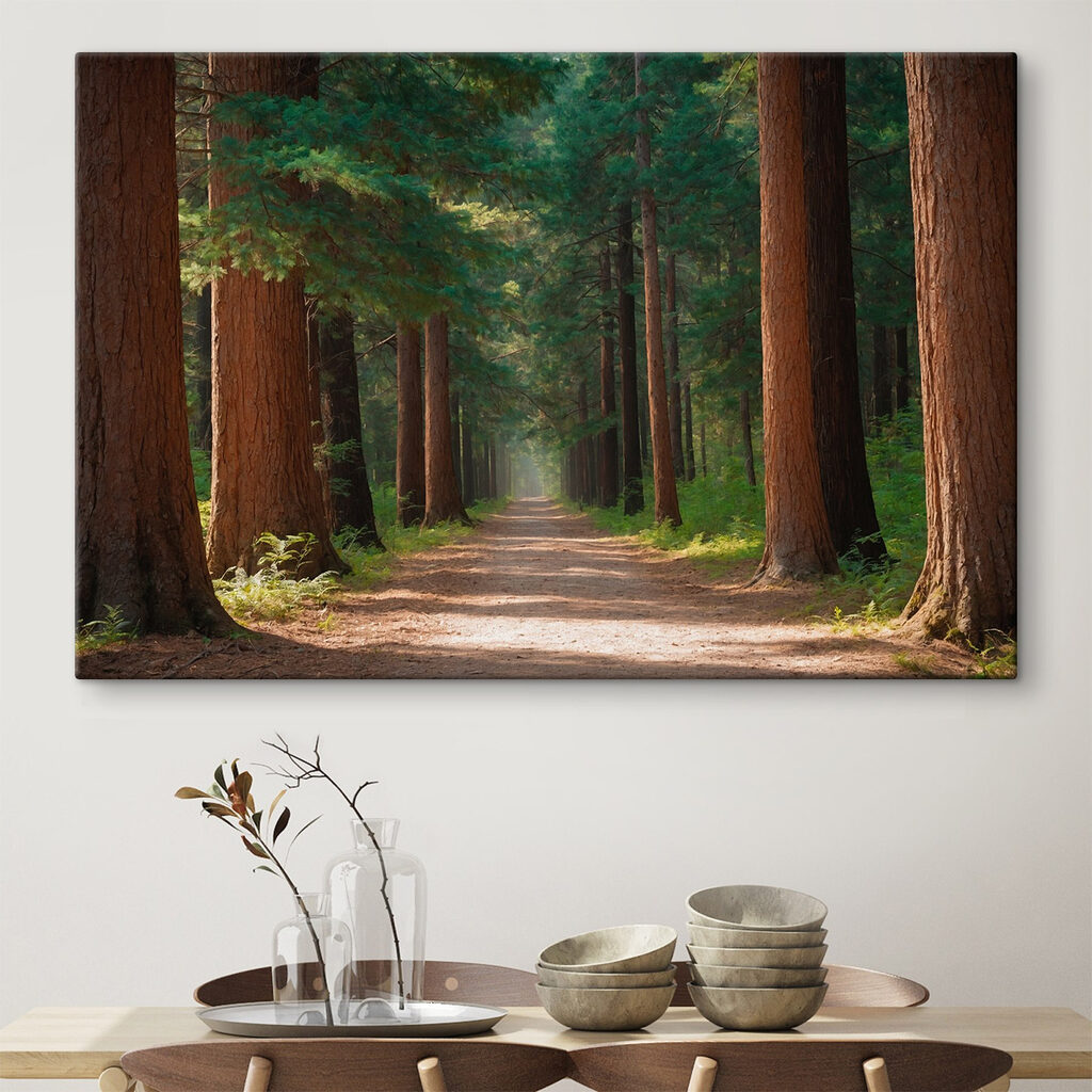 Dirt road through a forest Dirt road through a forest