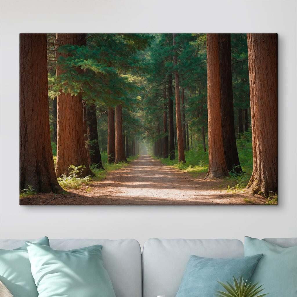 Dirt road through a forest Dirt road through a forest