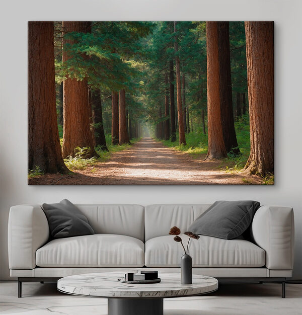 Dirt road through a forest Dirt road through a forest