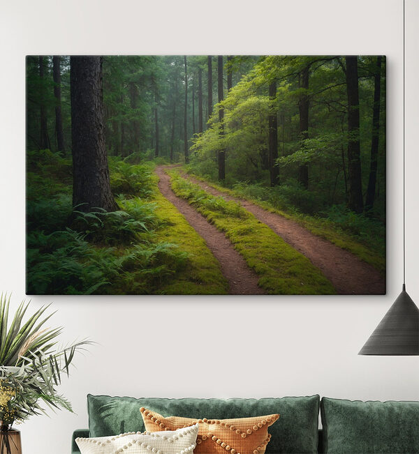 Dirt road through a forest Dirt road through a forest
