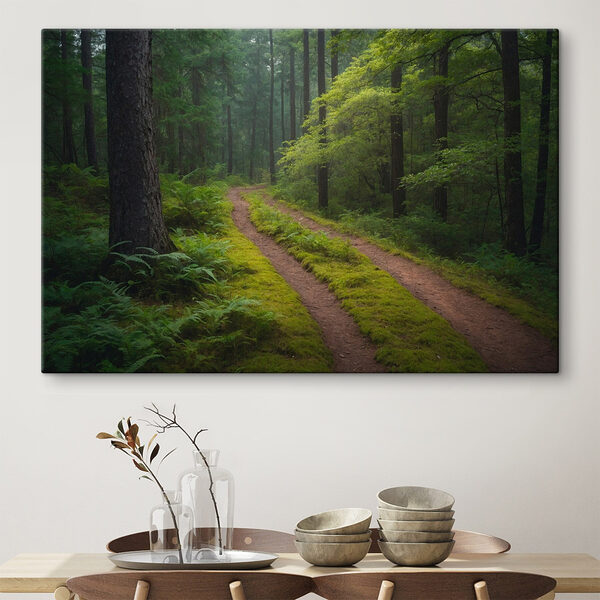 Dirt road through a forest Dirt road through a forest