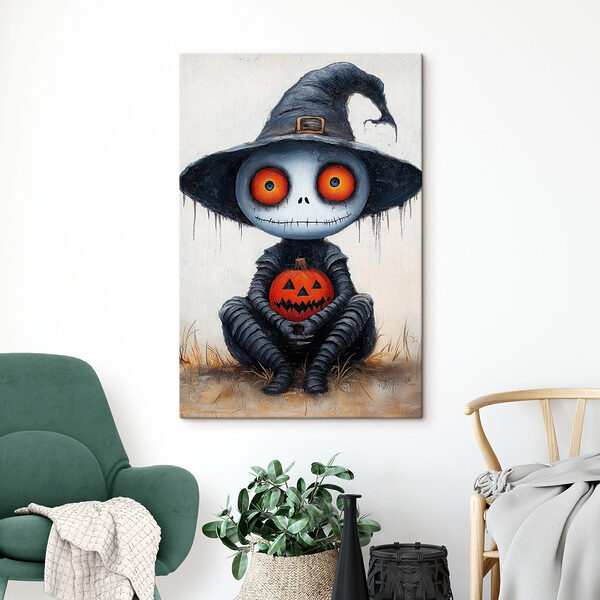 Quadri Personaggio dei cartoni animati vestito come una persona che tiene in mano una zucca (COD: s41127) Quadri Quadri Personaggio dei cartoni animati vestito come una persona che tiene in mano una zucca (COD: s41127)