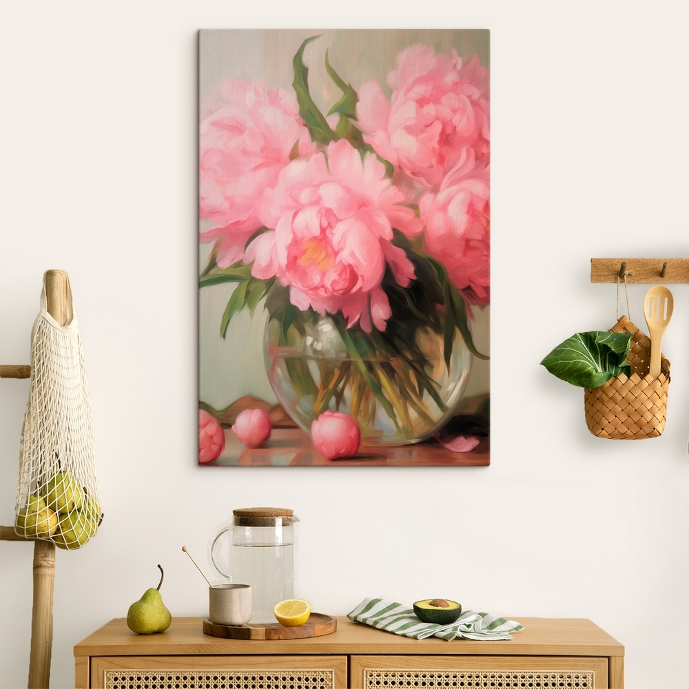 Vase of pink flowers Vase of pink flowers