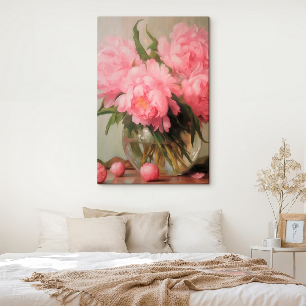 Vase of pink flowers Vase of pink flowers
