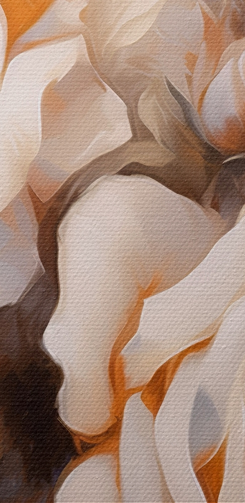 Painting of white roses Painting of white roses