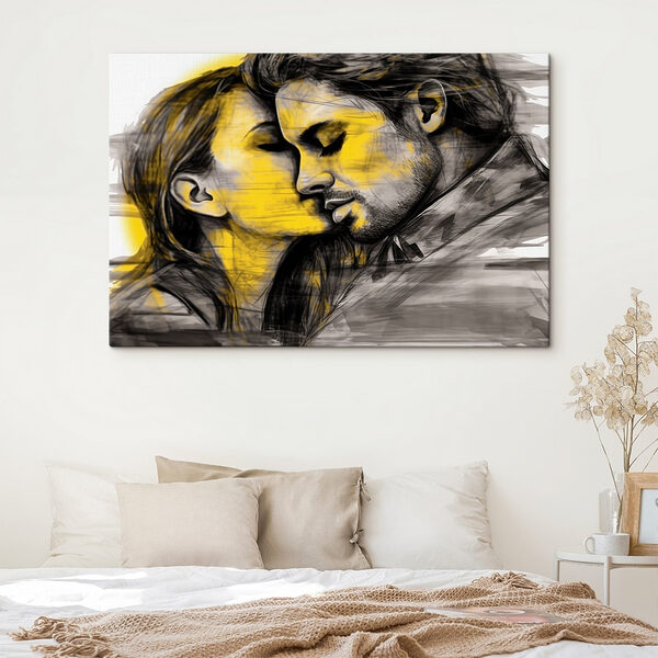 Man and woman kissing Man and woman kissing