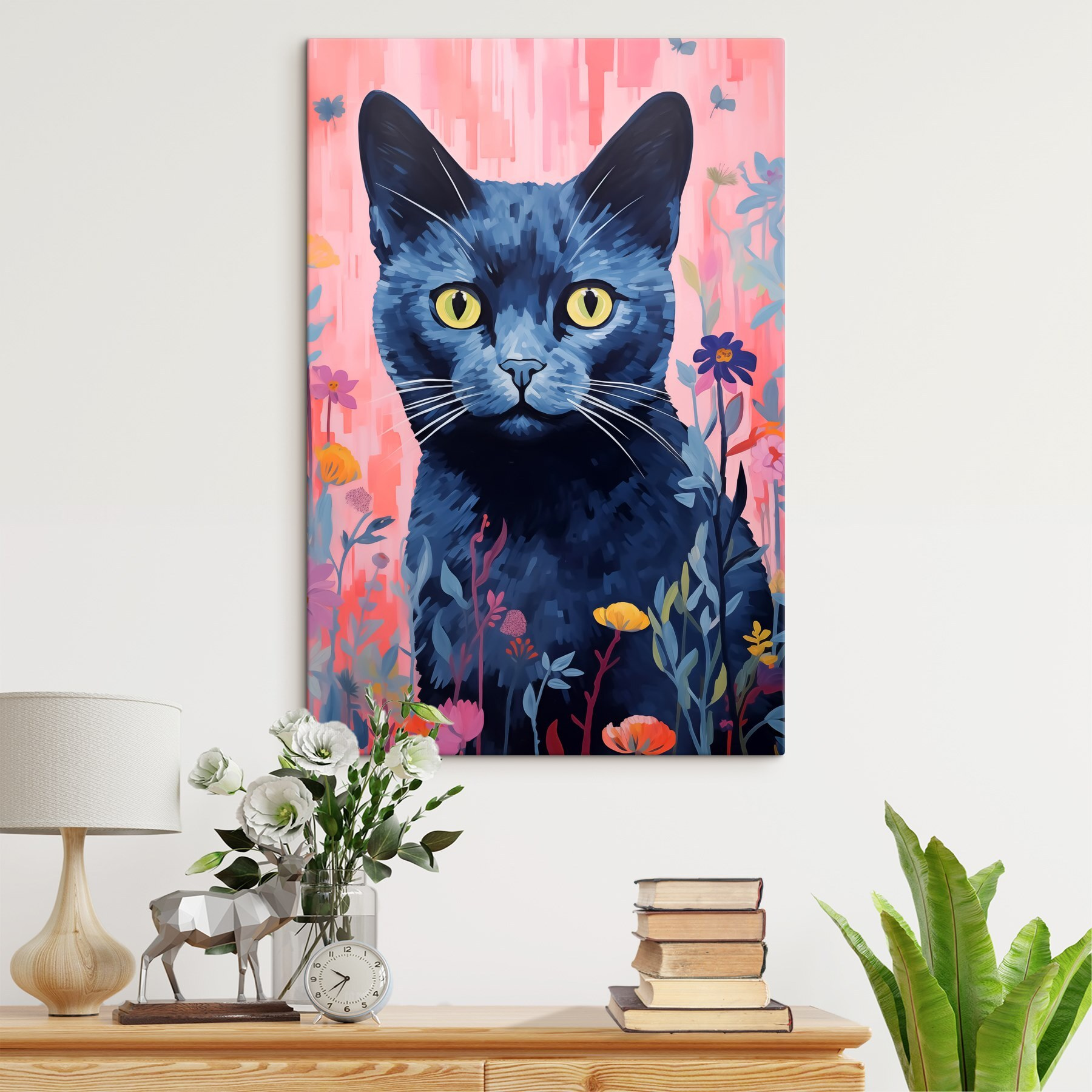Painting of a cat