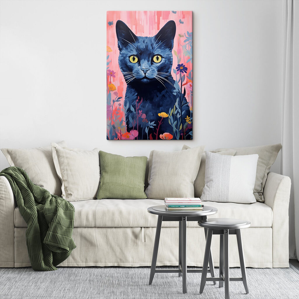Painting of a cat
