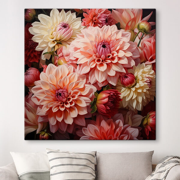 Quadri Quadri Composizione di fiori rosa e bianchi (COD: s41231)