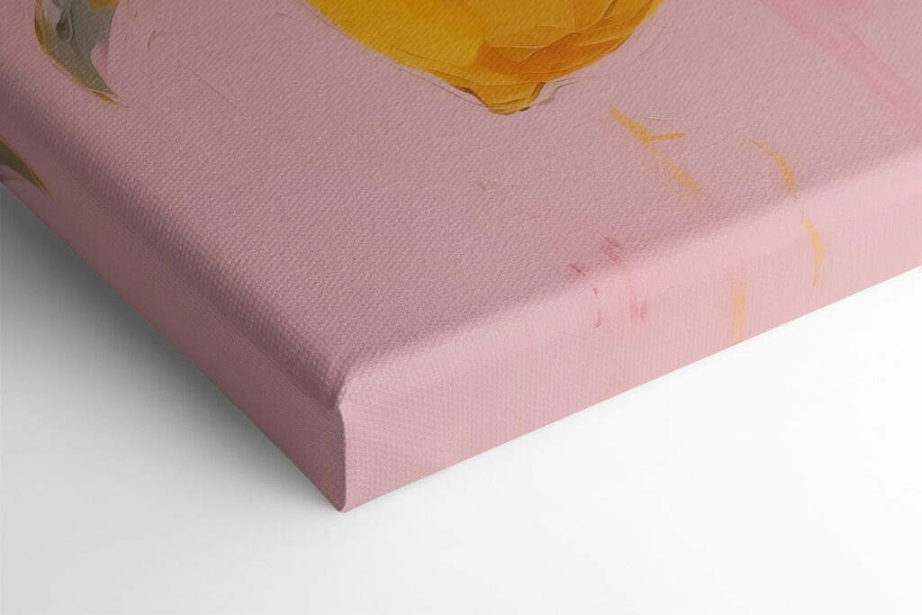 Painting of lemons on a branch