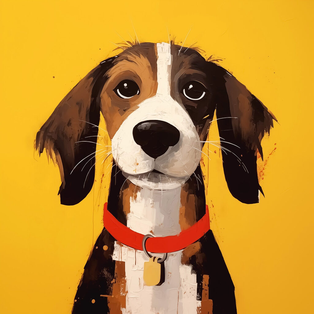 Painting of a dog