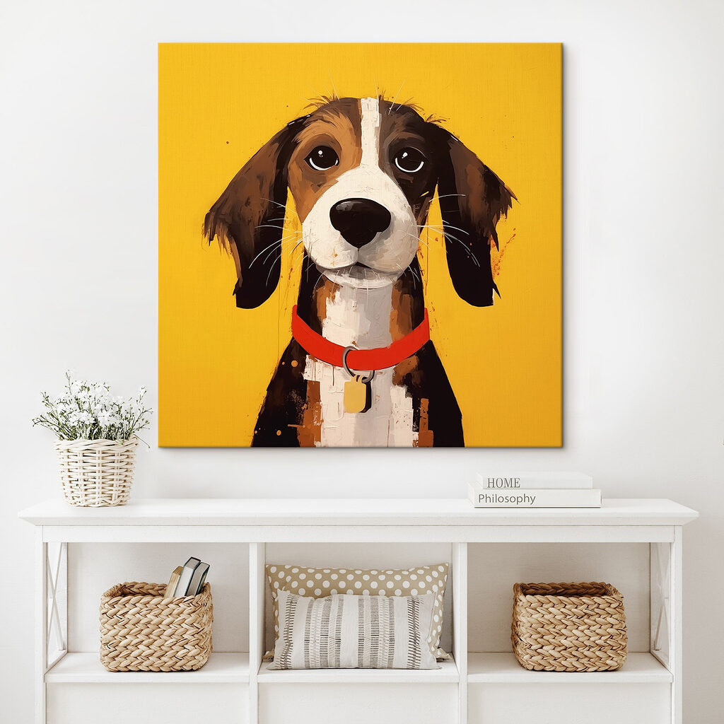 Painting of a dog
