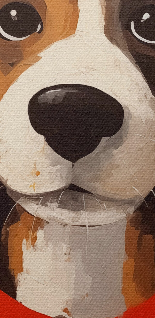 Painting of a dog