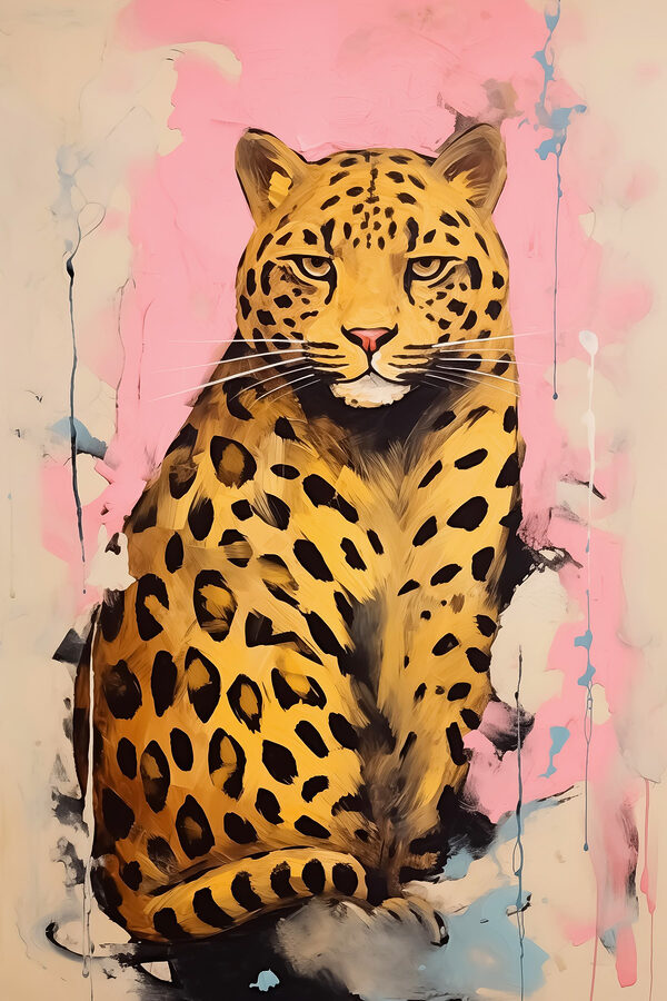 Painting of a cheetah Painting of a cheetah