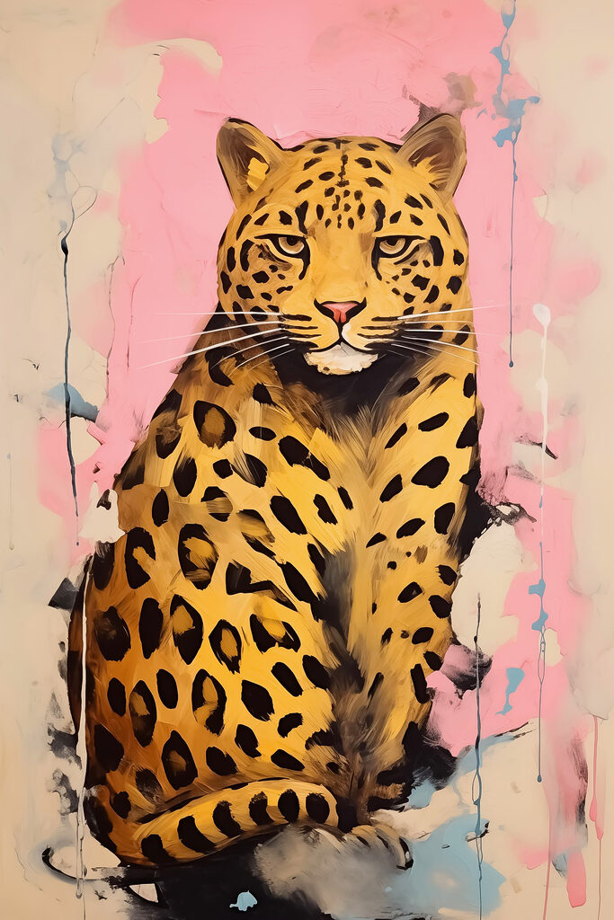 Painting of a cheetah Painting of a cheetah