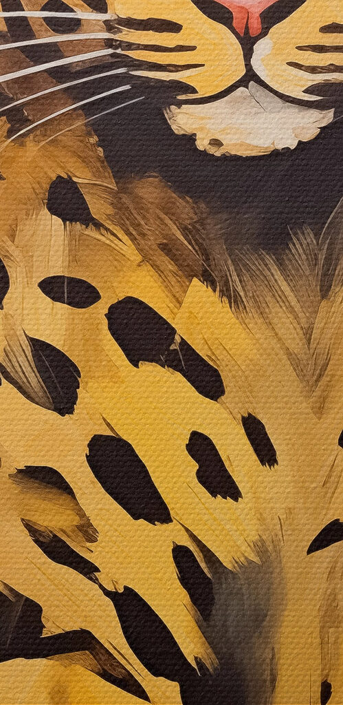 Painting of a cheetah Painting of a cheetah