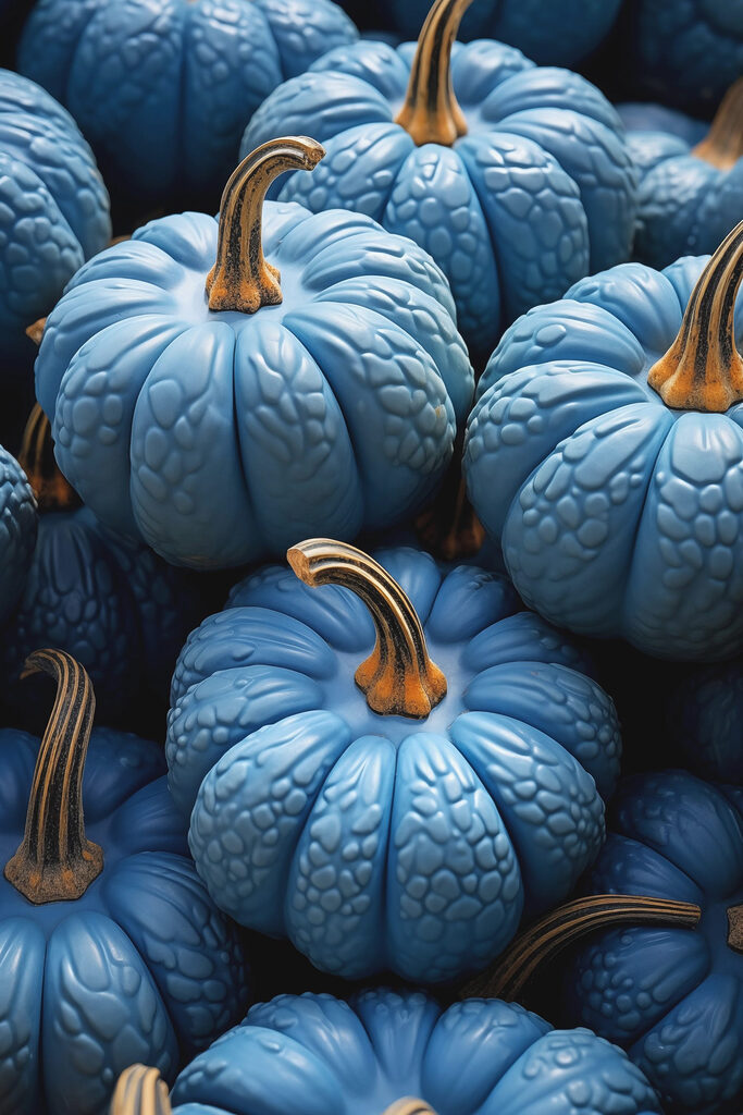 Pile of blue pumpkins Pile of blue pumpkins