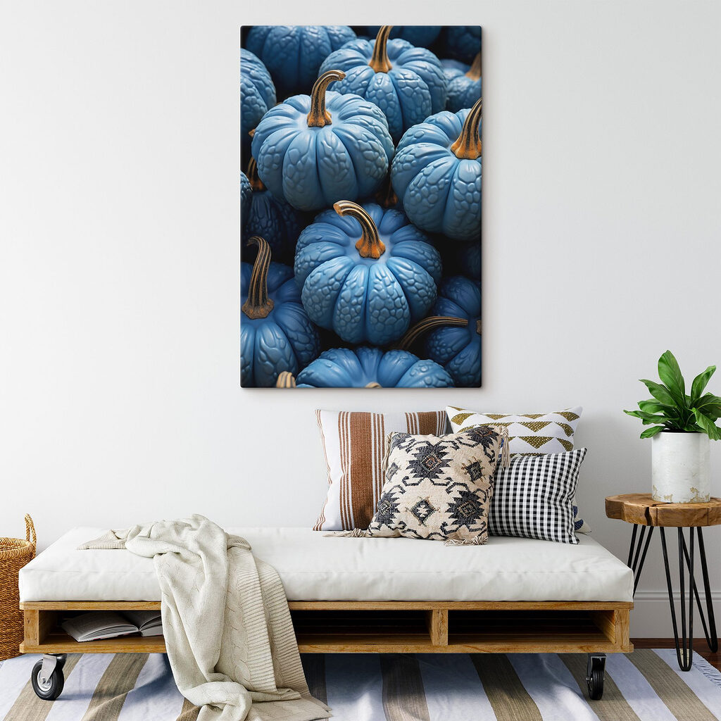 Pile of blue pumpkins Pile of blue pumpkins