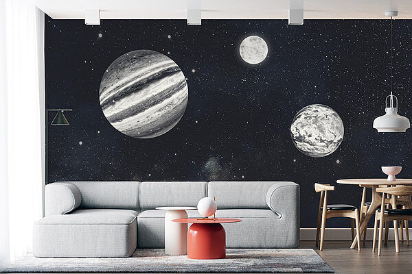 Pianeti nello spazio con le stelle Pianeti nello spazio con le stelle