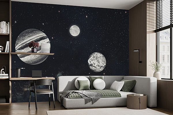 Pianeti nello spazio con le stelle Pianeti nello spazio con le stelle