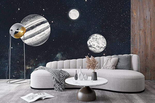 Pianeti nello spazio con le stelle Pianeti nello spazio con le stelle