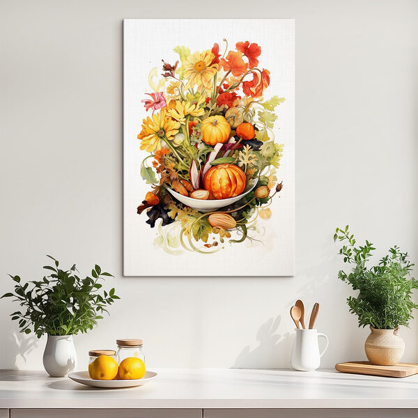 Quadri Acquerello raffigurante ortaggi e fiori (COD: s41172) Quadri Quadri Acquerello raffigurante ortaggi e fiori (COD: s41172)
