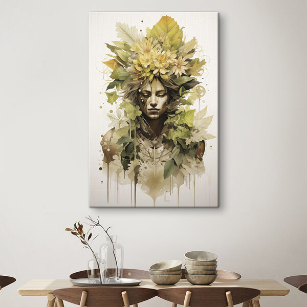 Quadri Quadri Donna con dei fiori tra i capelli (COD: s41174)