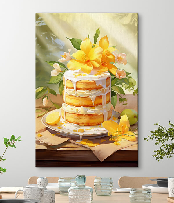 Quadri Quadri Torta decorata con fiori (COD: s41176)