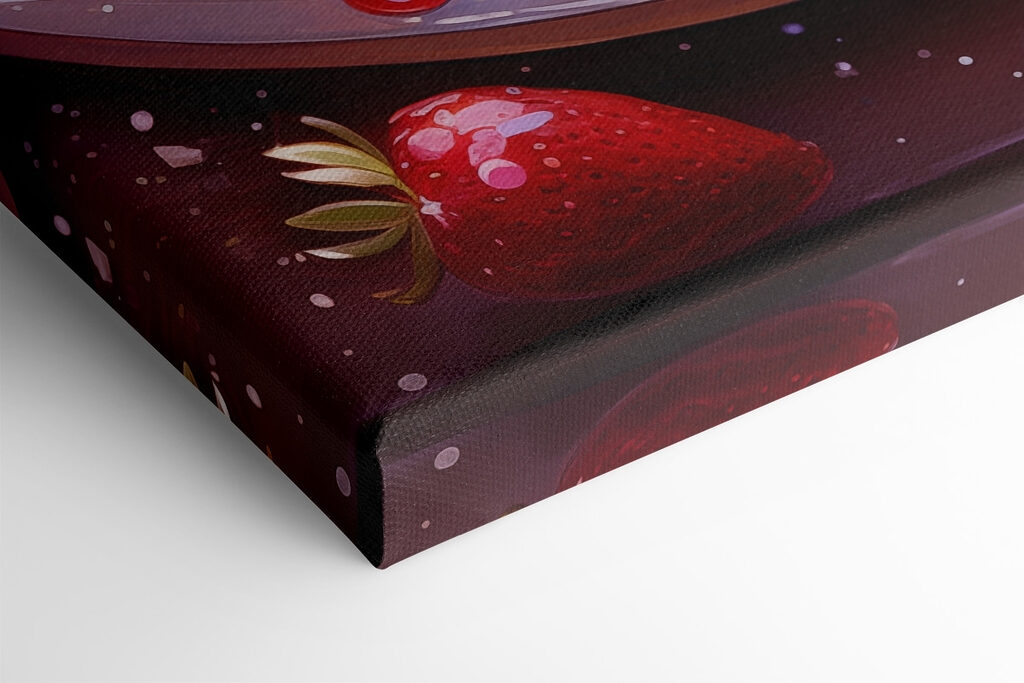 Strawberry pie on a plate