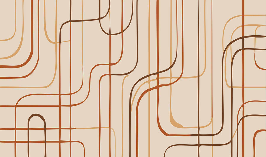 Linee marroni su sfondo beige Linee marroni su sfondo beige
