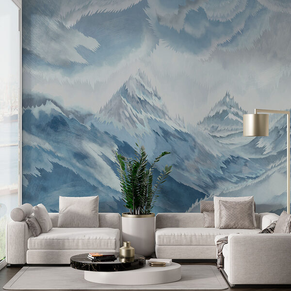 Pittura di montagne e nuvole Pittura di montagne e nuvole