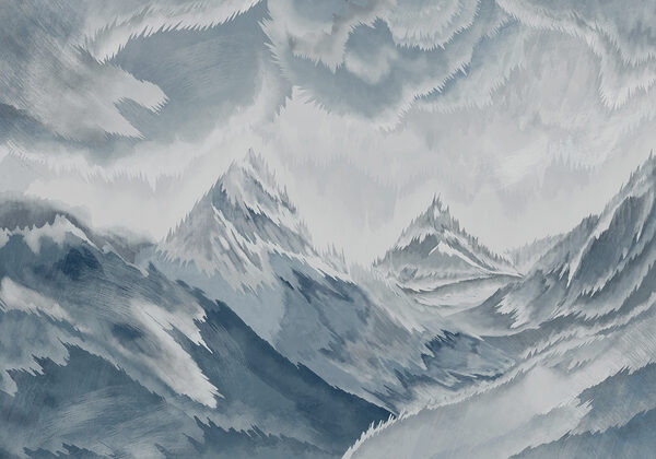 Pittura di montagne e nuvole Pittura di montagne e nuvole