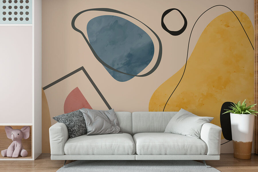 Forme e linee colorate
