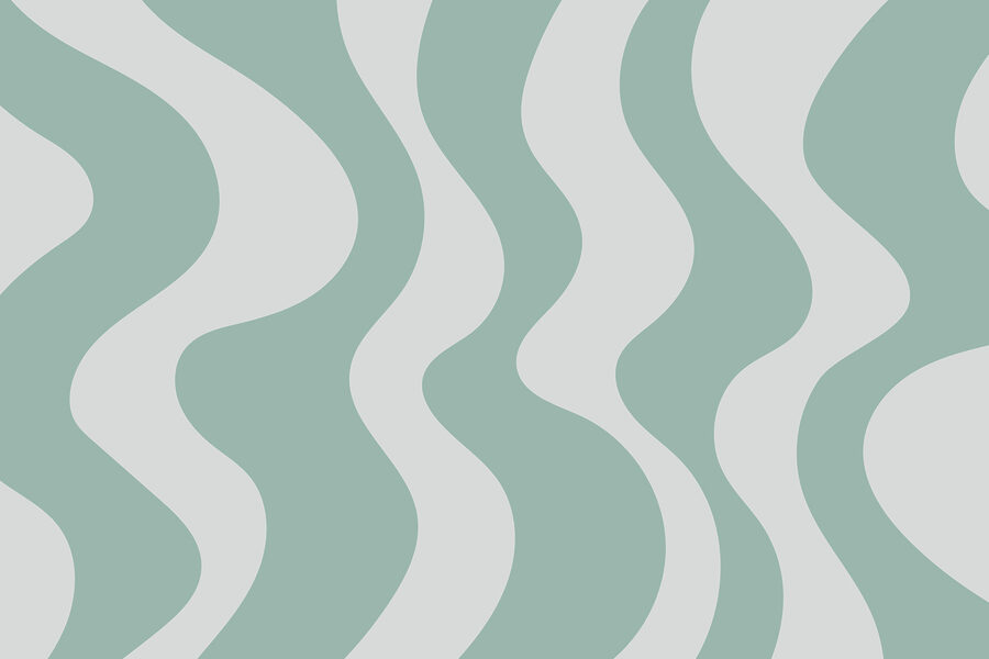 Linee ondulate verdi e bianche Linee ondulate verdi e bianche
