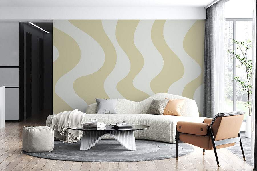 Linee ondulate bianche e scure