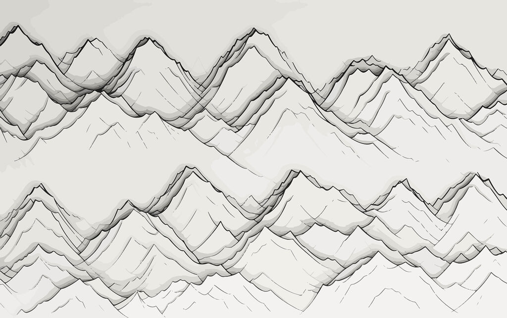 Disegno di montagne Disegno di montagne