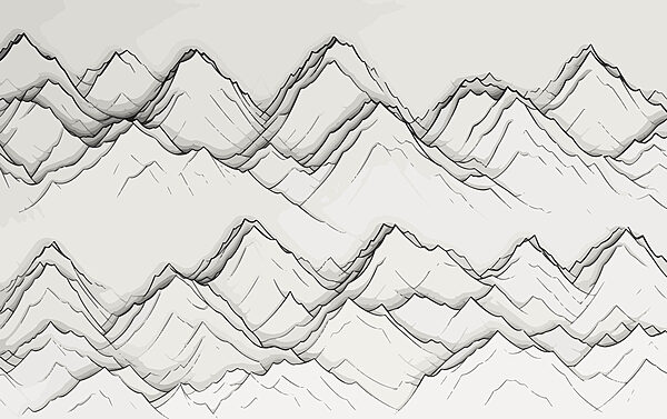 Disegno di montagne Disegno di montagne